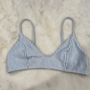 Seersucker Bikini Top